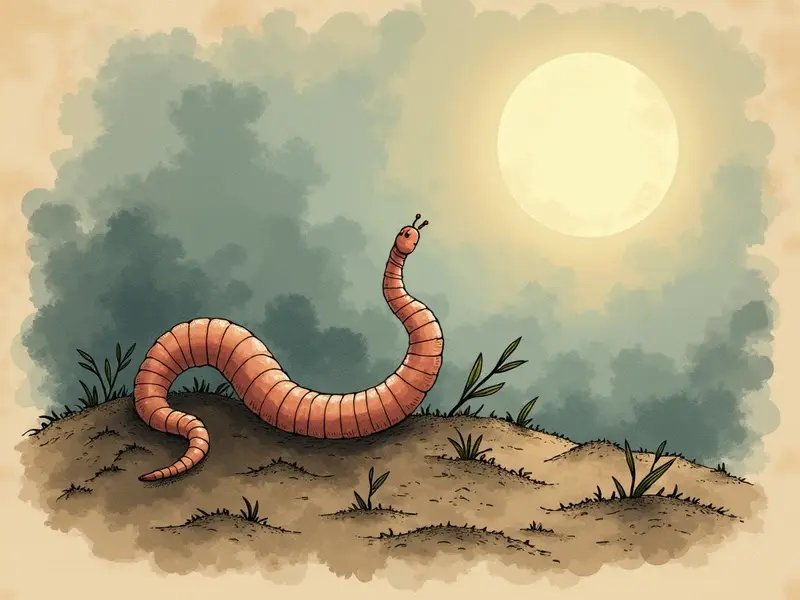 Ilustracja snu: chory robak