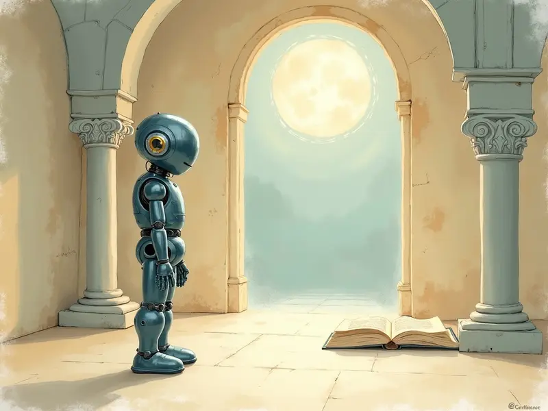 Ilustracja snu: mały robot