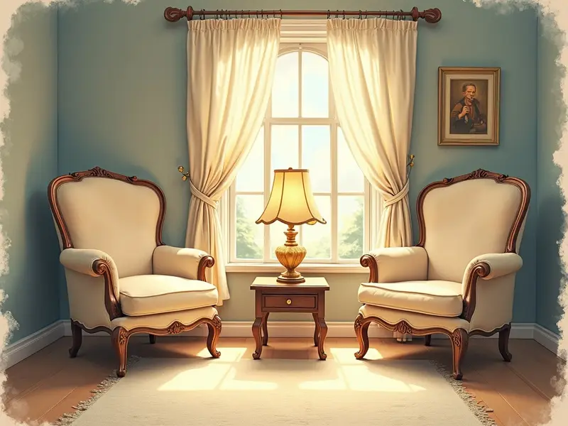 Ilustracja snu: salon