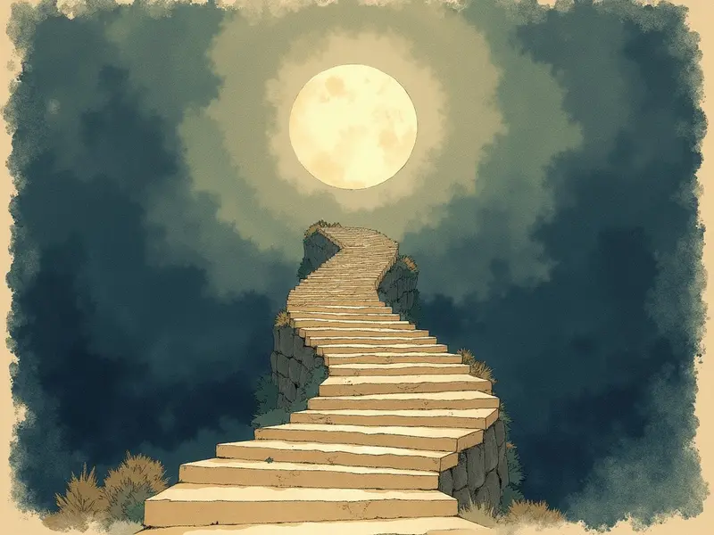 Ilustracja snu: schody