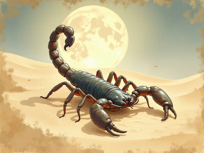 Ilustracja snu: skorpion