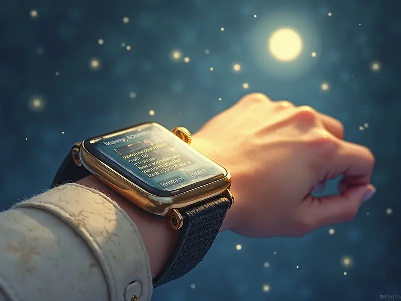 Ilustracja snu: smartwatch