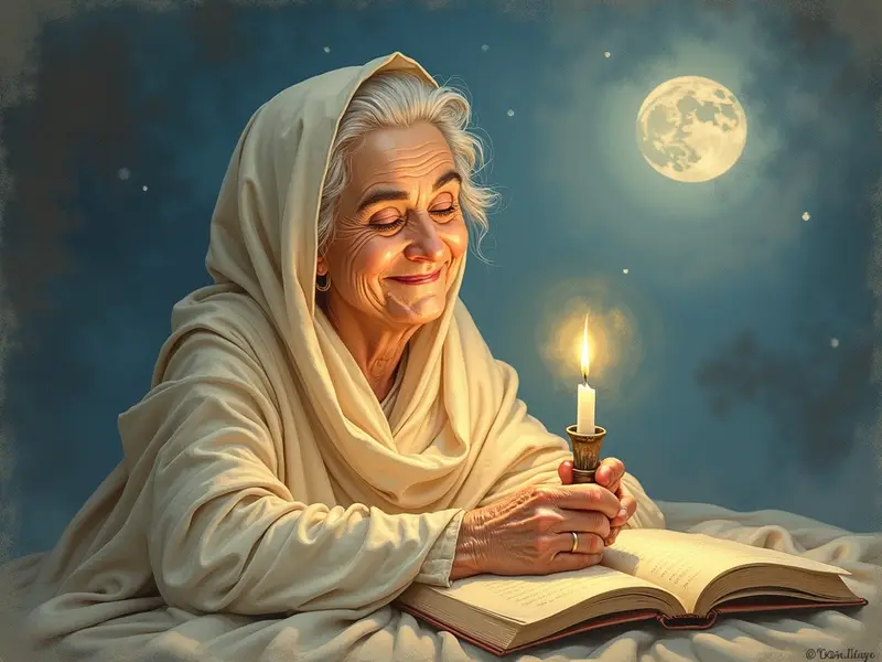 Ilustracja snu: staruszka