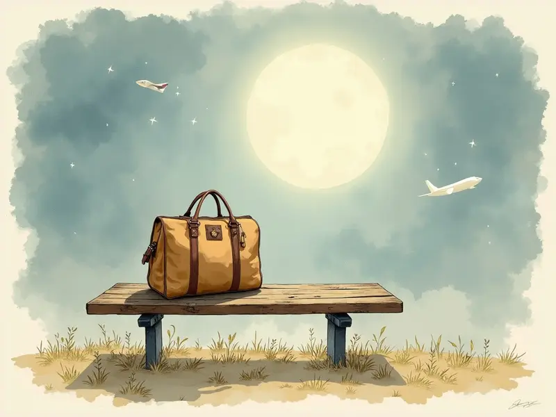 Ilustracja snu: torba podróżna