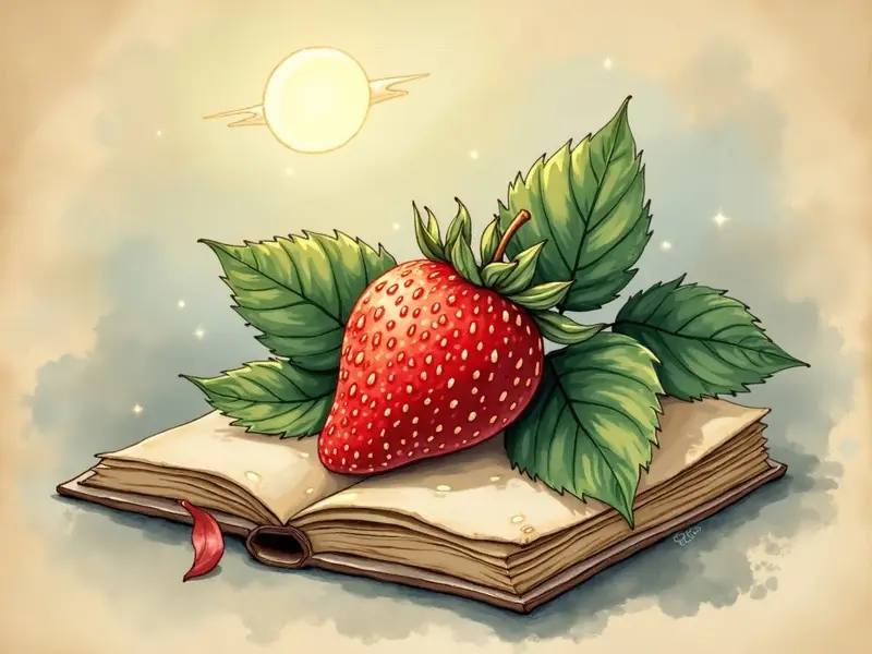 Ilustracja snu: truskawka