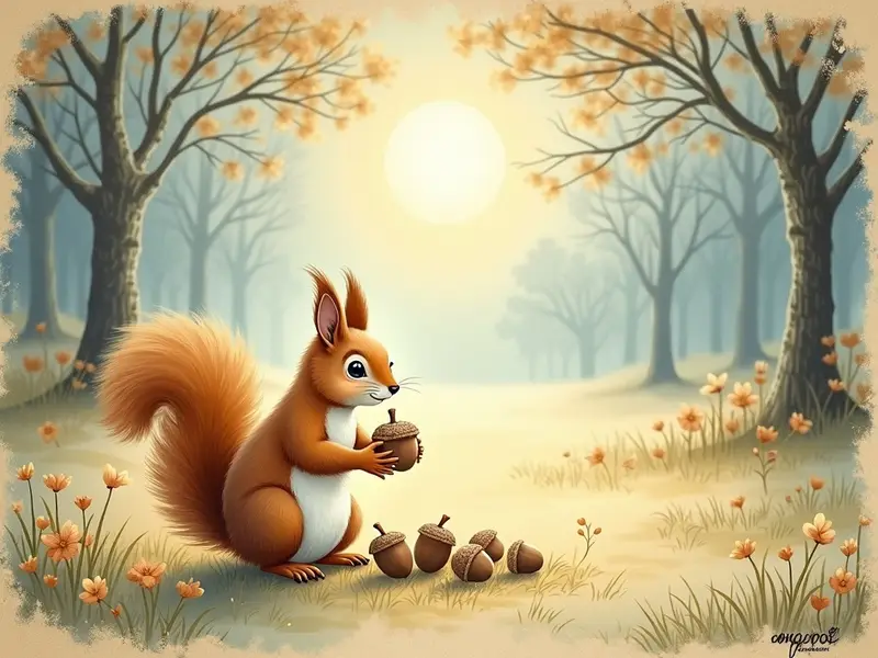 Ilustracja snu: wiewiórka