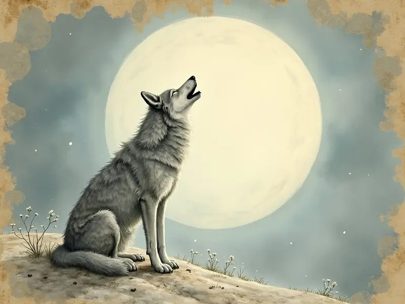 Ilustracja snu: wilk