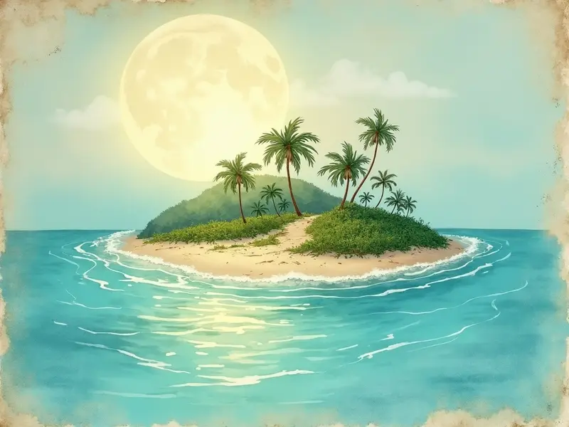 Ilustracja snu: sucha wyspa