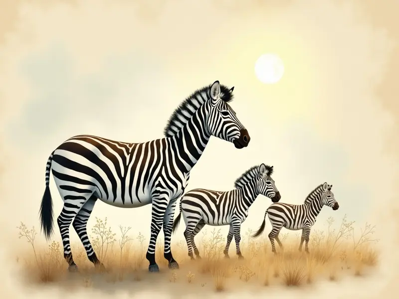Ilustracja snu: zebra
